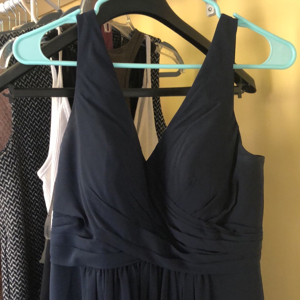 Navy bridesmaids dress